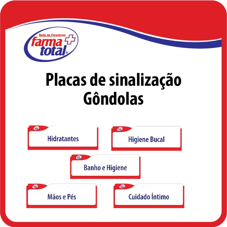 Placas de Sinalização de Gôndolas